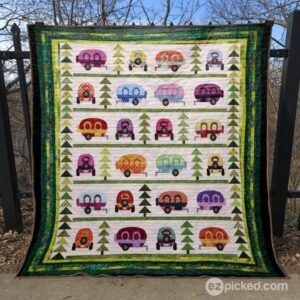 Happy Campground Quilt Blanket Tt99  Quilt